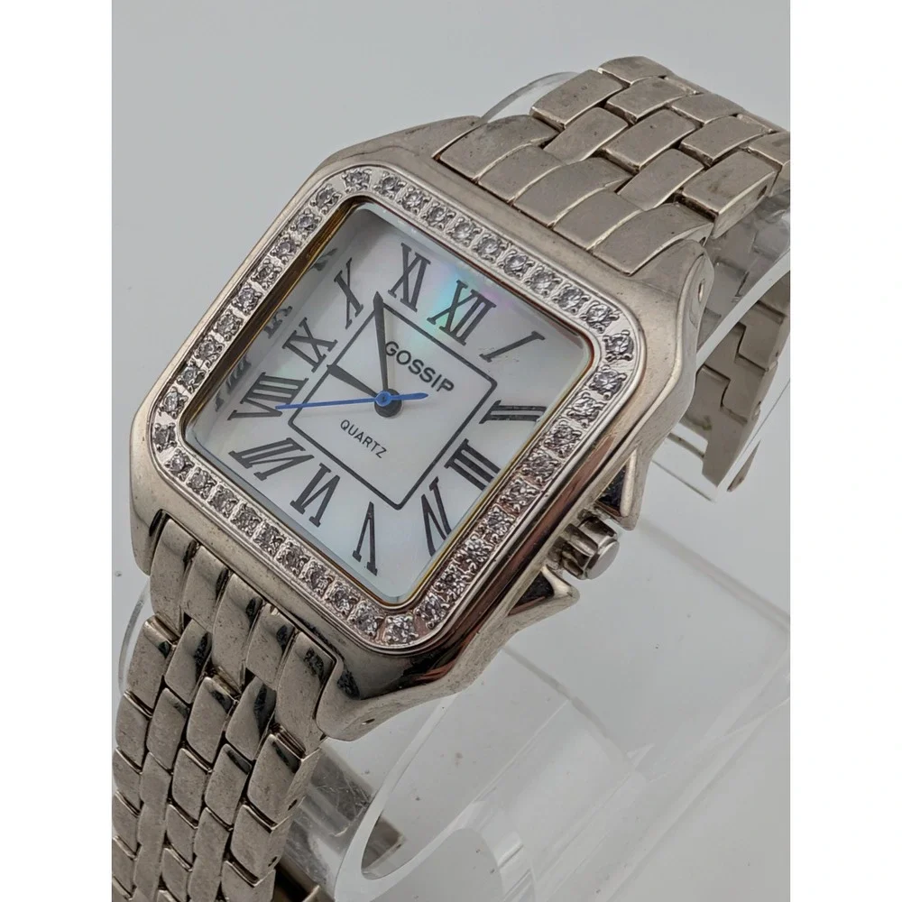 Gossip‎ Watch Women MOP Dial Rhinestones Silver 7.5